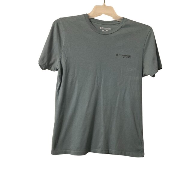 Columbia Retro Light Green Graphic Tee - Picture 1 of 5